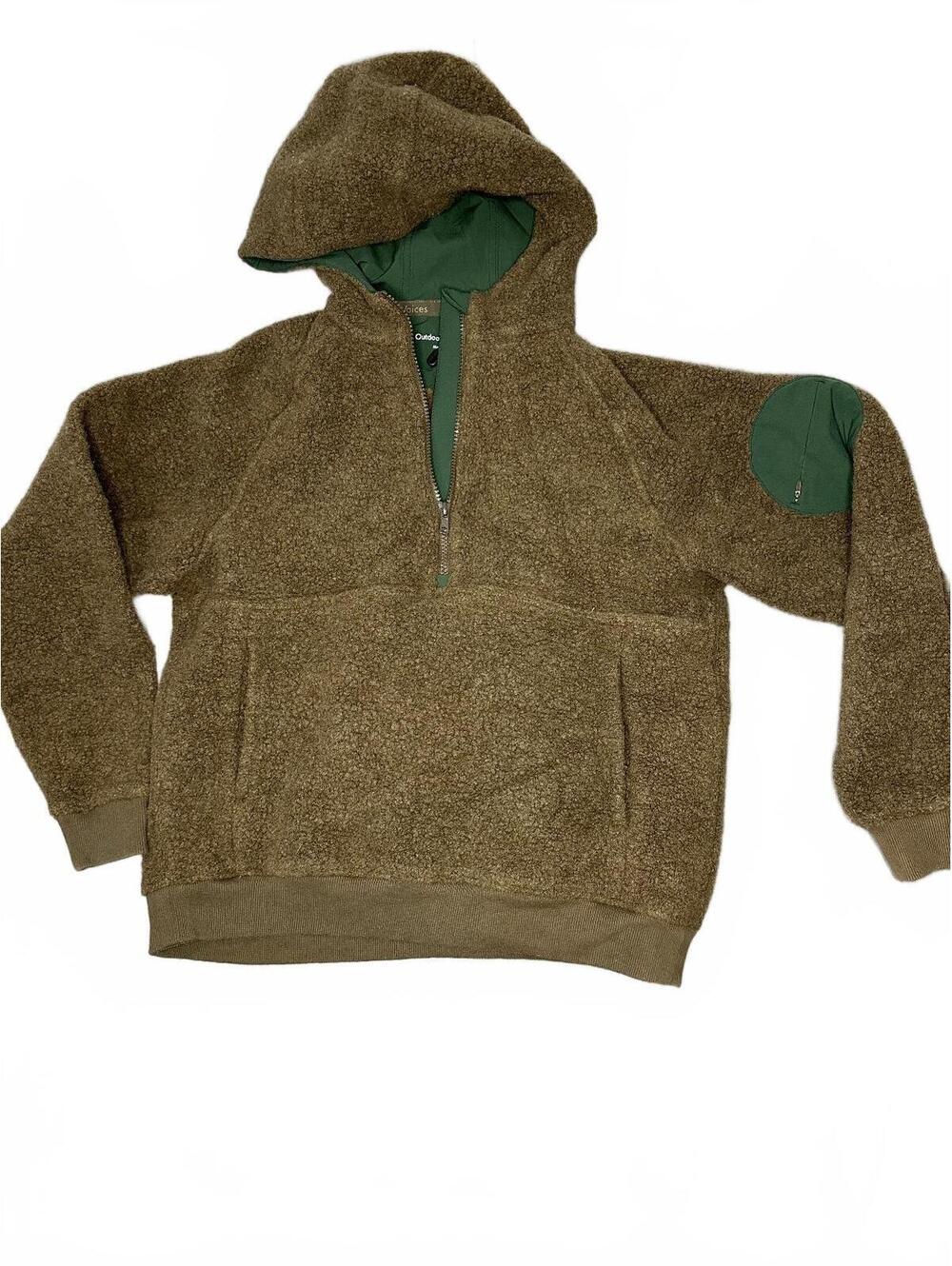 Outdoor Voices Mega Fleece Wool Half Zip Hoodie